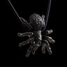 Silver Spider Pendant Necklace