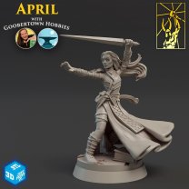 Brave warrior with a sword Figure (Unpainted)
