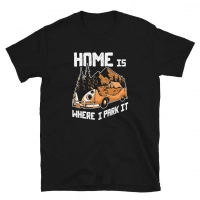 Home Is Where I Park It Retro Motorhome Van Unisex T-Shirt