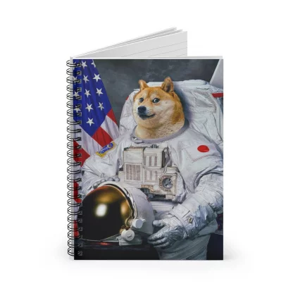 Doge Astronaut Meme Spiral Notebook