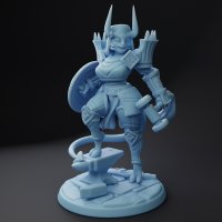Horned warrior Figure (Unpainted)