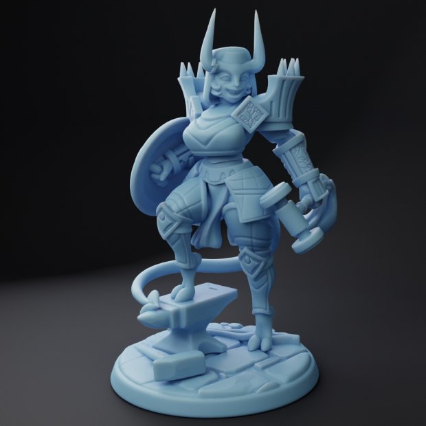 Horned warrior Figure (Unpainted)