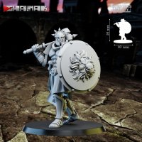 Powerful fighter before fight Figure (Unpainted)