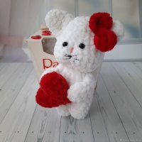 Cat With Heart Plush Toy