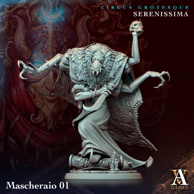Mask Carver, insectoid Figure (Unpainted)