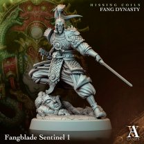 A Pure-blooded Yuan-Ti Warrior from the Blade of the Fang Squad Figure (Unpainted)