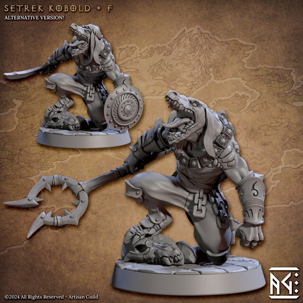 Setrek Kobold Figure (Unpainted)