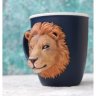 Lion Mug With Decor