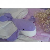 Purple Whale (40 cm) Plush Toy
