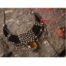 Black Crescent Necklace