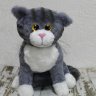 Striped Grey Cat Soft Toy