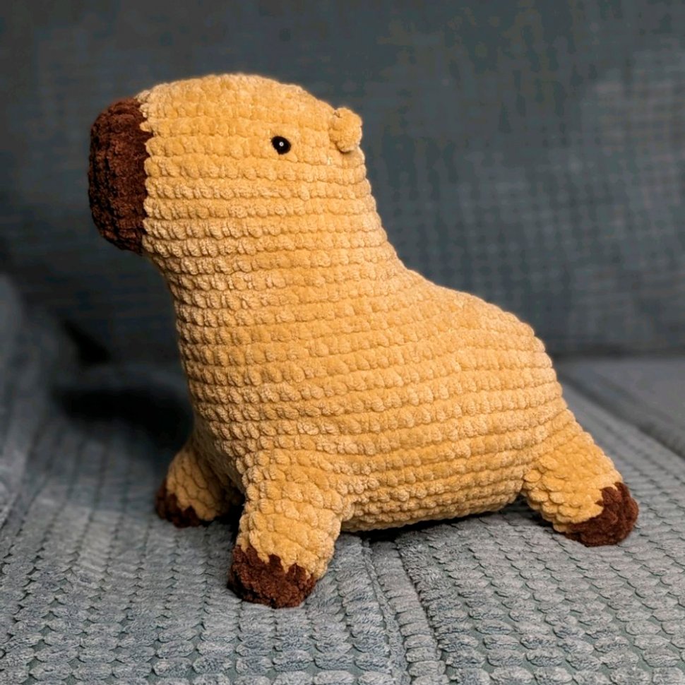 Capybara Knitted Plush Toy Buy on