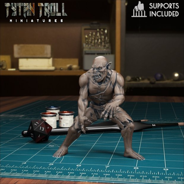 Angry Vampire Figure (Unpainted)