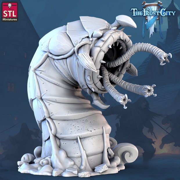 Sandworm Figure (Unpainted)