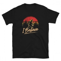 I Believe Retro Sunset Bigfoot Unisex T-Shirt