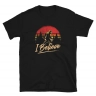 I Believe Retro Sunset Bigfoot Unisex T-Shirt