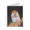 Scared Hamster Meme Spiral Notebook