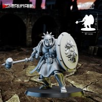 Powerful fighter in battle Figure (Unpainted)