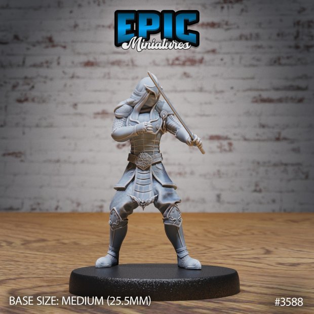 Security Ninja Figure (Unpainted)