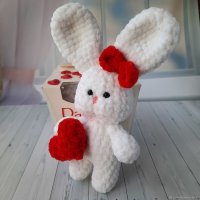 Hare With Heart Plush Toy