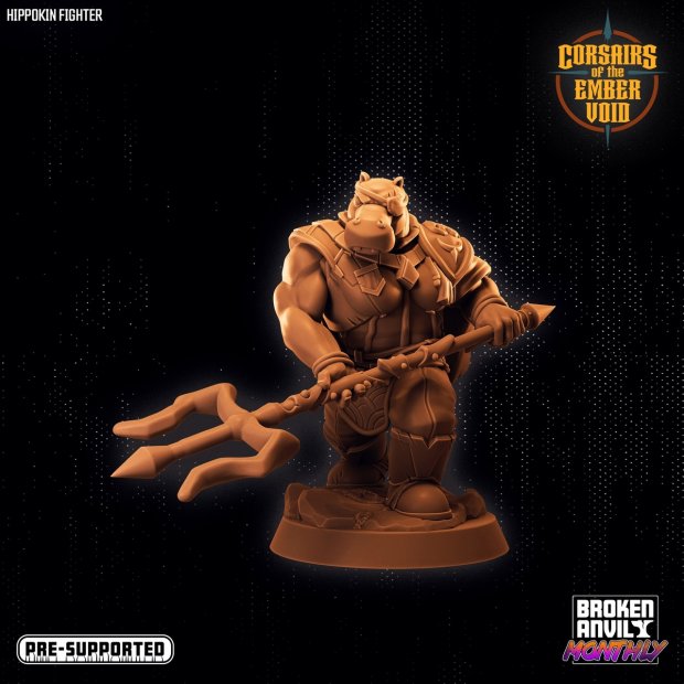Hippokin Fighter Figure (Unpainted)