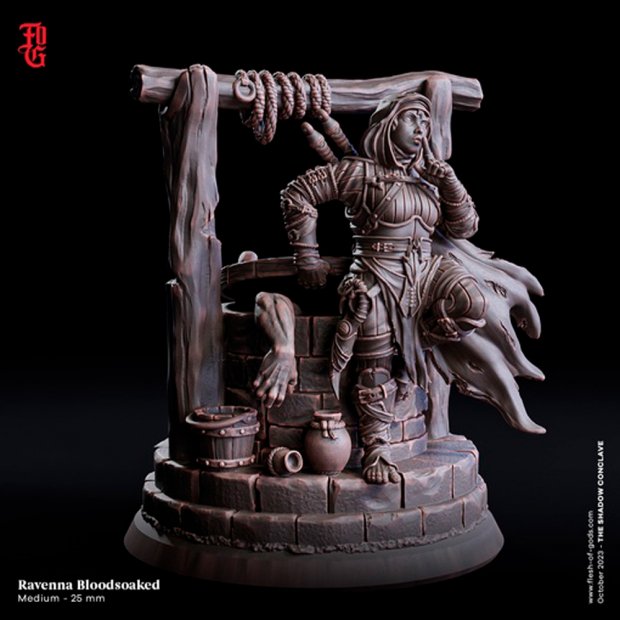 Ravenna Krovostok, Halfling Assassin Figure (Unpainted)