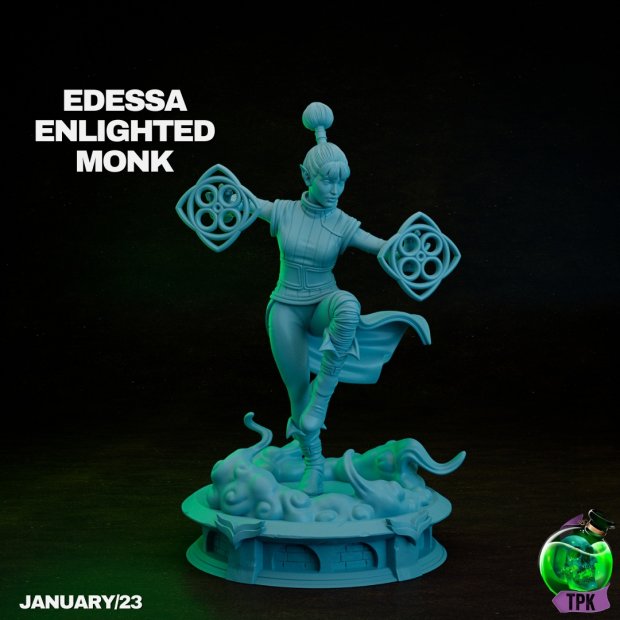 Edessa Enlighted Monk 02 Figure (Unpainted)