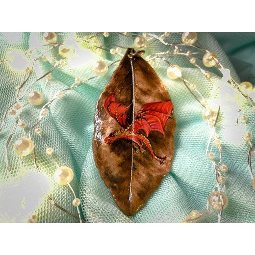 Fiery Dragon Pendant Necklace