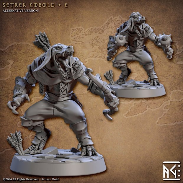 Setrek Kobold 02 Figure (Unpainted)