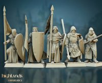 Knights Crusaders Set of figures (5pieces)