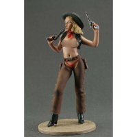 Handmade Pin-Up Girl - Cowgirl Figure