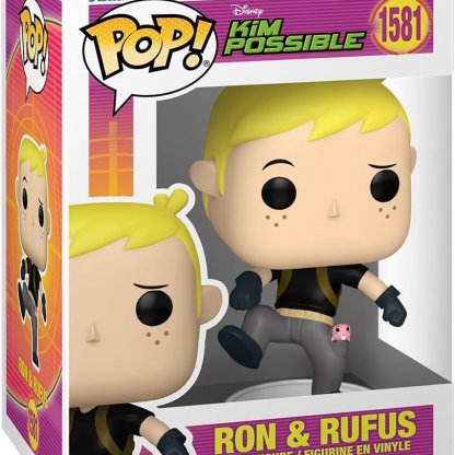 Funko Pop Disney: Kim Possible - Ron Stoppable with Rufus Figure