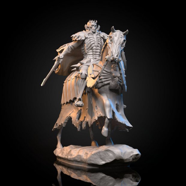 Skull Knight Figure (Unpainted)