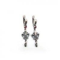 Handmade Heraldic Lily V.2 Earrings