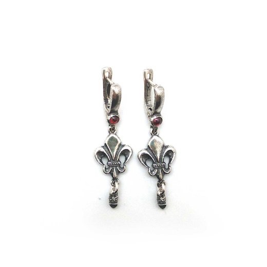 Handmade Heraldic Lily V.2 Earrings
