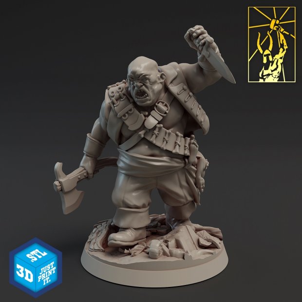 Mad Pirate Figure (Unpainted)