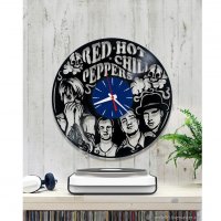 Handmade Red Hot Chili Peppers Vinyl Wall Clock