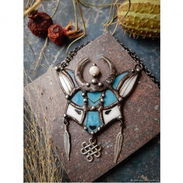 Blue Fox Necklace
