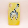 Hand-Painted Tabby Cat Butt Phone Case