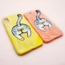 Hand-Painted Tabby Cat Butt Phone Case