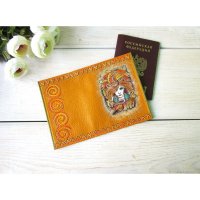 Handmade Lioness Passport Cover