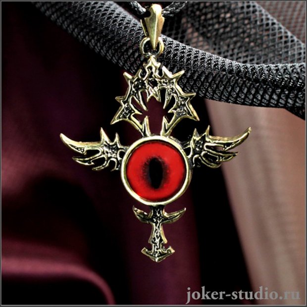 Ankh with Dragon's Eye Pendant