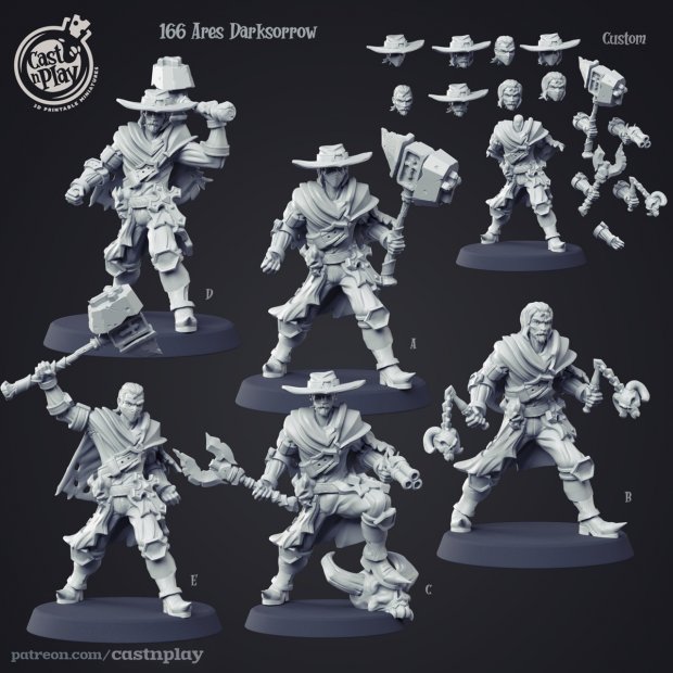 Ares Darksorrow Figure (Unpainted)