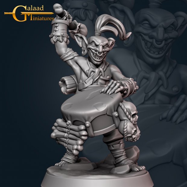 Goblin Drummer Figure (Unpainted)