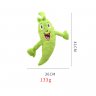 Vegetable Paradise Squeaky Dog Plush Toy (Green)