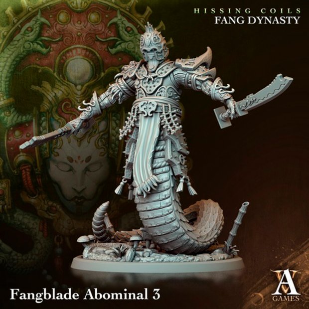 Yuan-Ti Swordsman from the Hissing Spiral Figure (Unpainted)