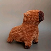 Brown Capybara Knitted Plush Toy