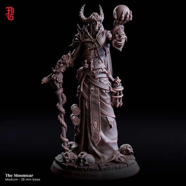 Moon Scar, the Demon Diviner Figure (Unpainted)