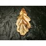 Golden Oak Leaf Pendant Necklace