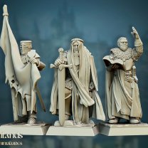Knights Crusaders Command Squad Set of figures (3pieces)